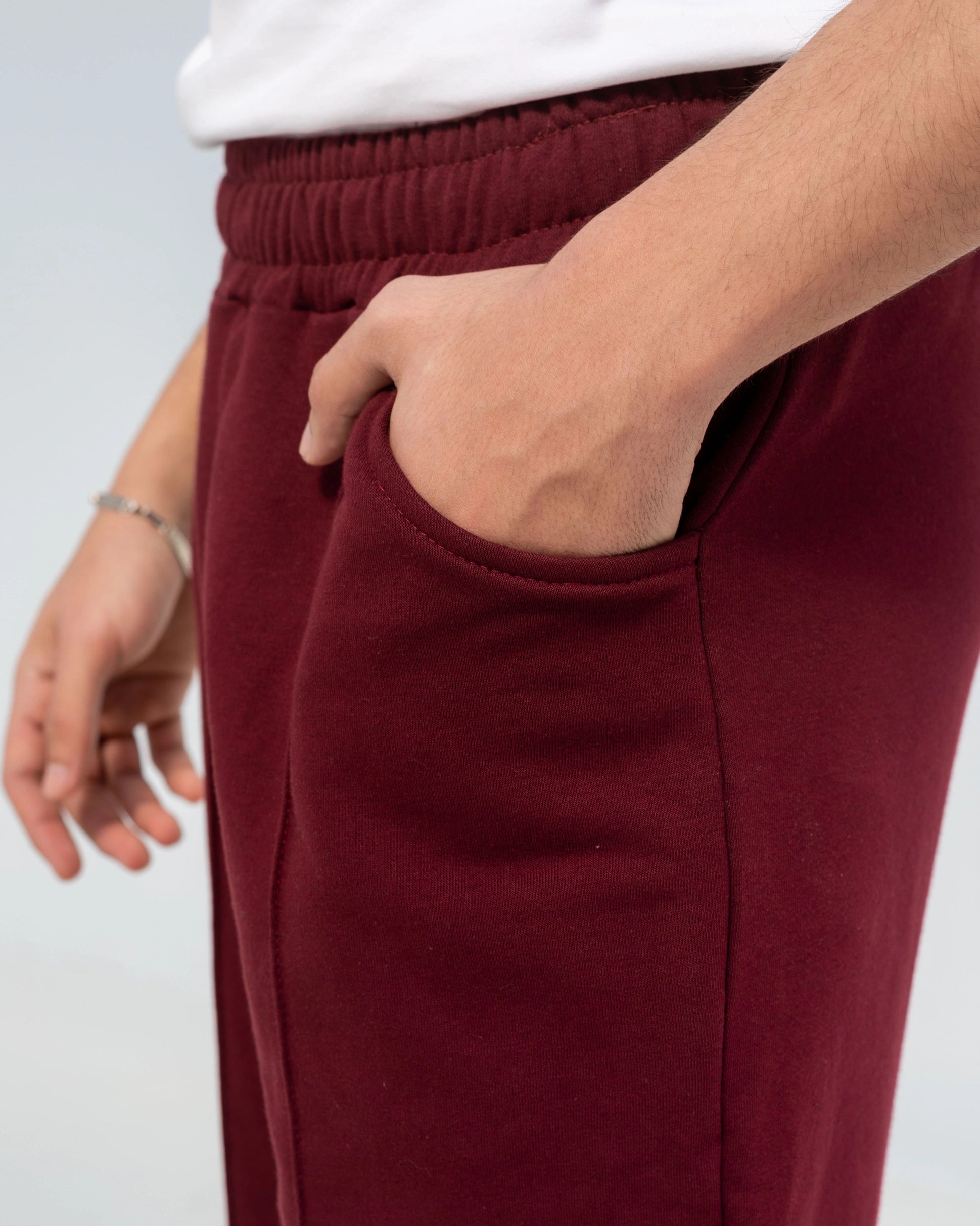 Center seam sweatpants Burgandy
