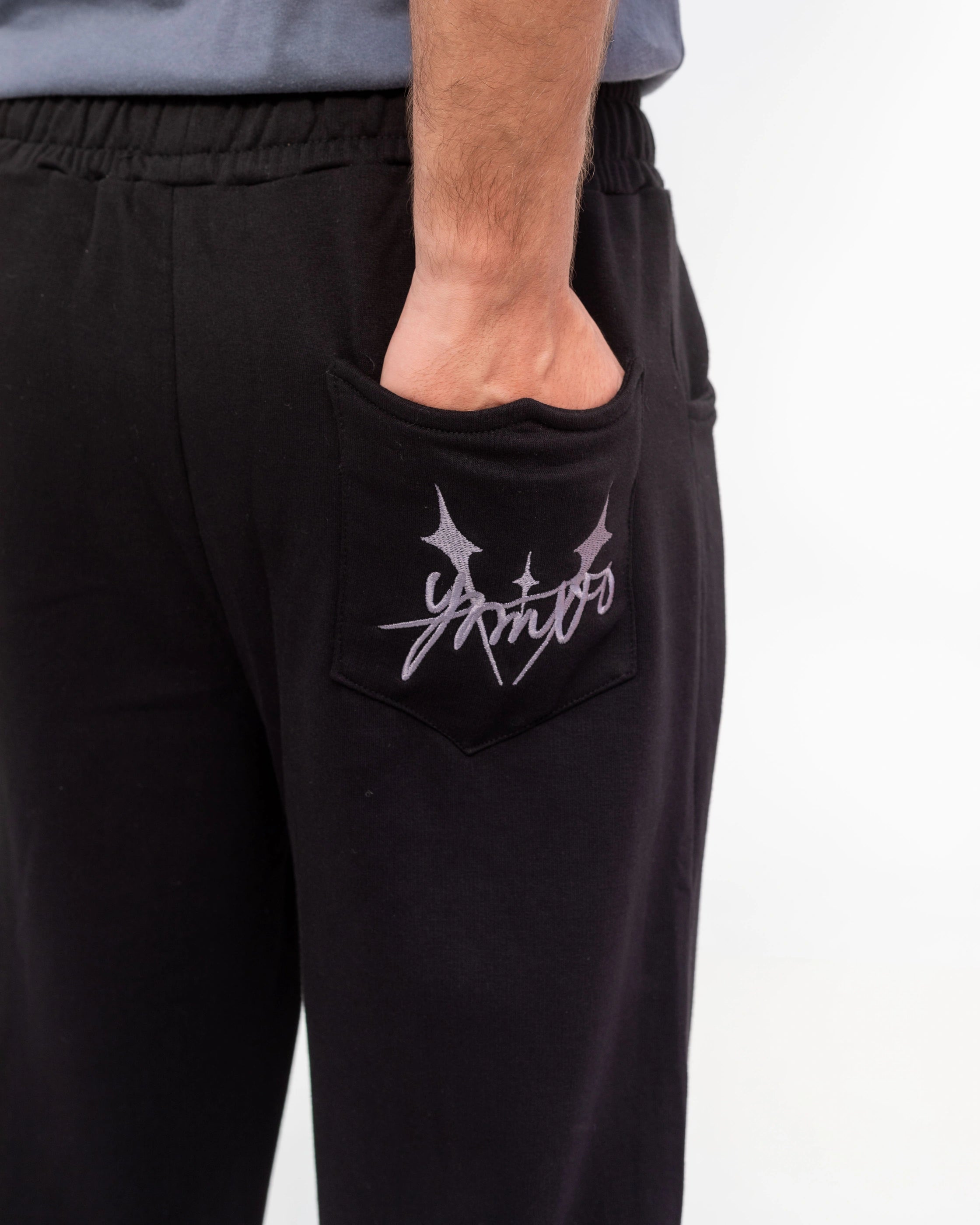 Center seam sweatpants Black