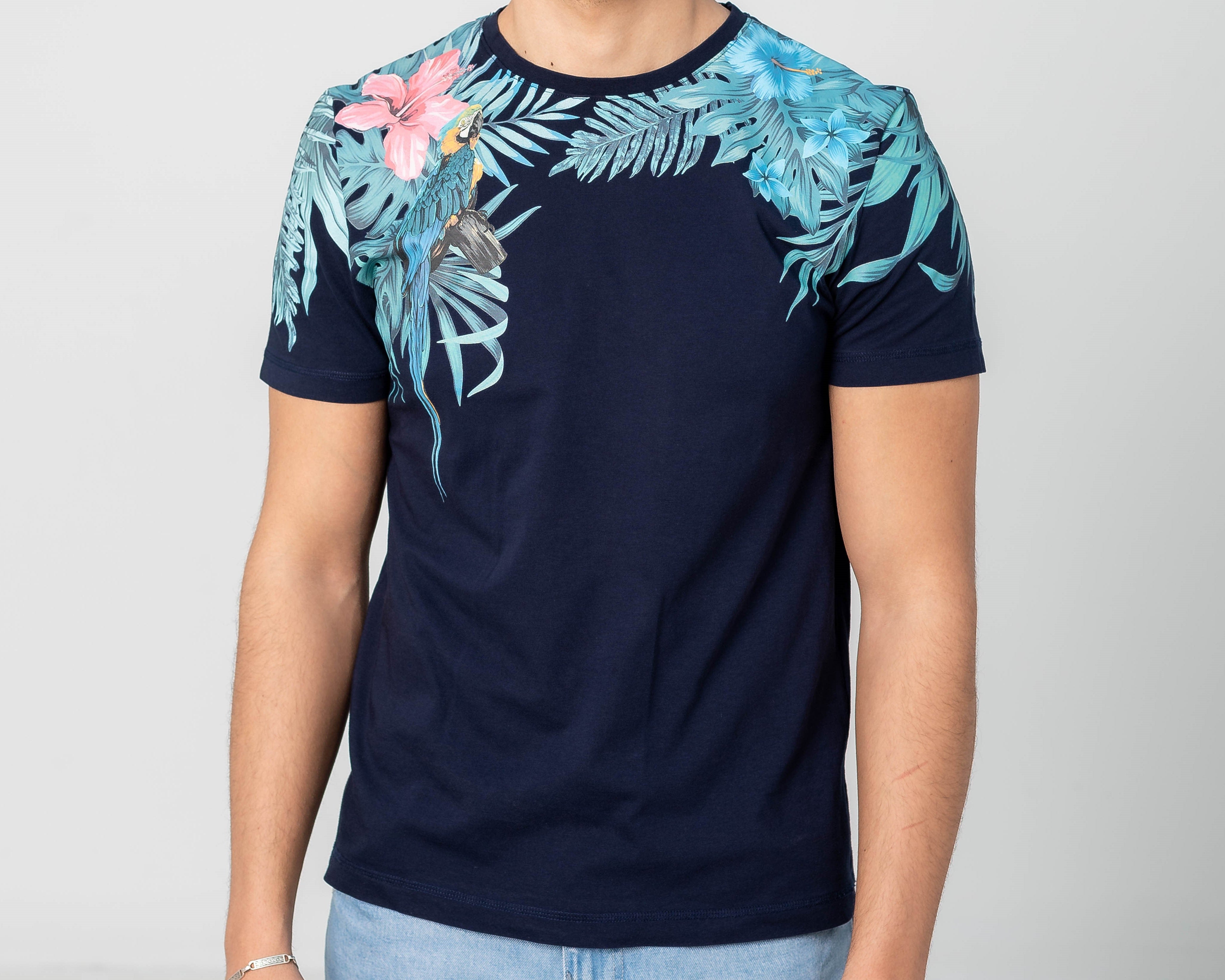 Regular fit T-shirt Dark blue
