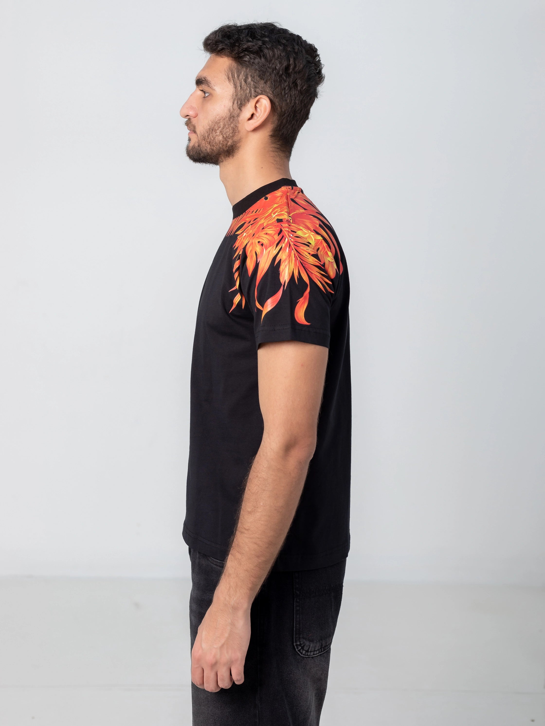 Regular fit T-shirt Black
