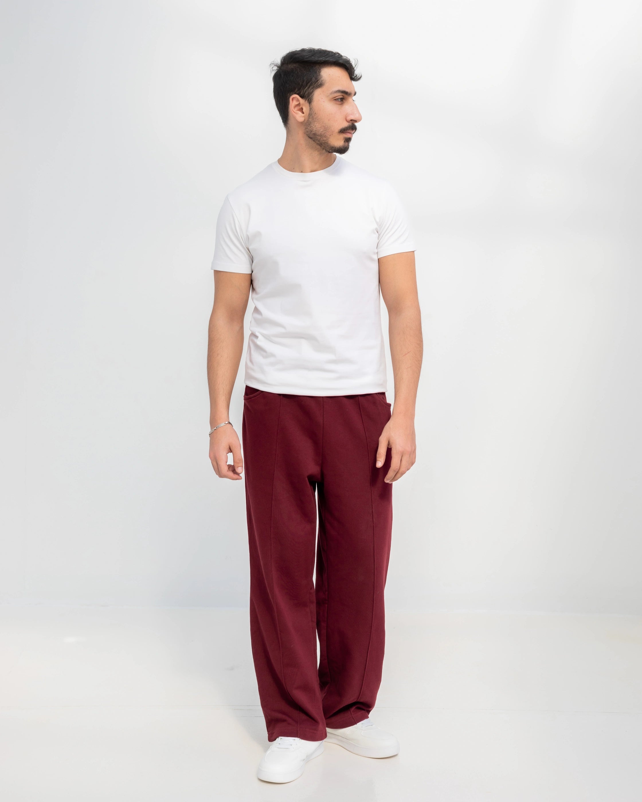 Center seam sweatpants Burgandy
